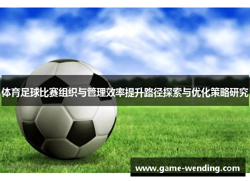 体育足球比赛组织与管理效率提升路径探索与优化策略研究